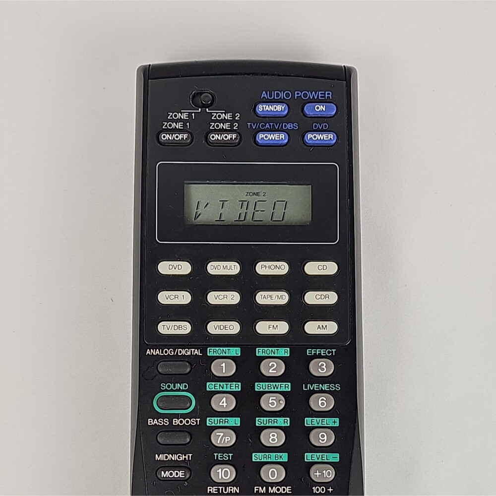 JVC RM-SRX8040J OEM A/V Receiver Remote Control RX-8040B Tested Working - Picture 8 of 9